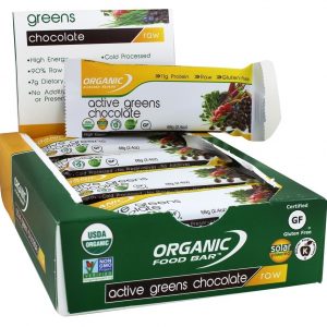 Comprar chocolate ativo verdes - 12 barras organic food bar preço no brasil barras de frutas e castanhas barras nutricionais suplemento importado loja 105 online promoção -