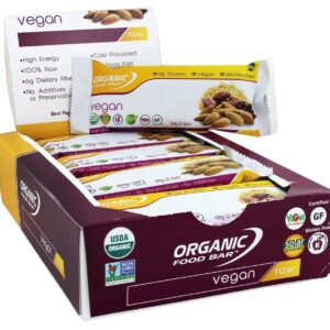 Comprar vegano - 12 barras organic food bar preço no brasil barras de nutrição barras nutricionais suplemento importado loja 11 online promoção -