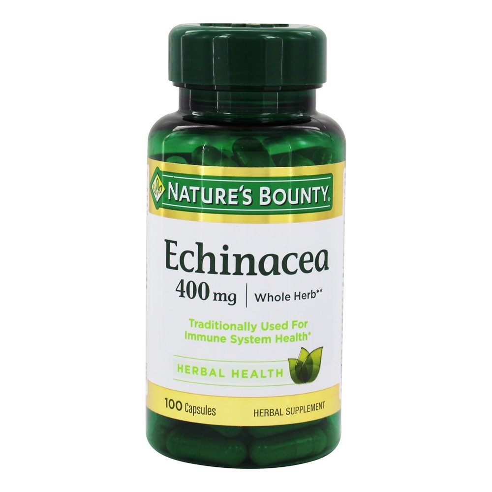 Echinacea para a saúde do sistema imunitário 400 mg. - Cápsulas 100 Nature's Bounty