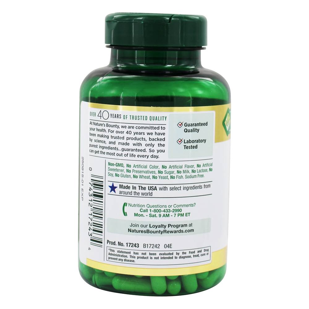 Ginkgo Biloba para função cerebral saudável e alerta mental 60 mg. - Cápsulas 200 Nature's Bounty - Imagem 3