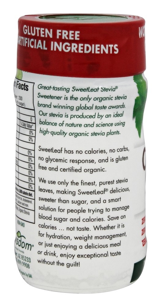 Adoçante de Estévia Orgânica - 3.2 oz. SweetLeaf - Imagem 3