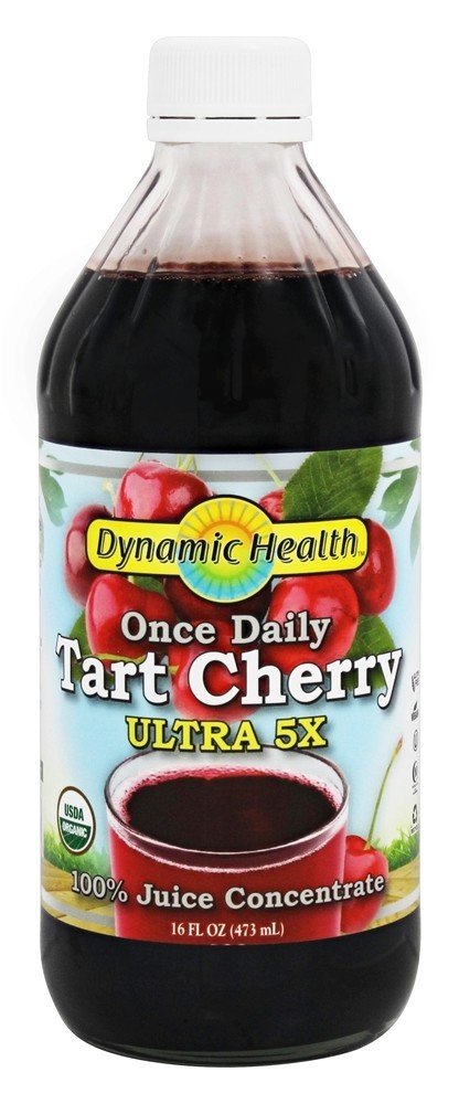 Suco Concentrado Orgânico de Cereja Azeda Ultra 5X - 16 fl. oz. Dynamic Health
