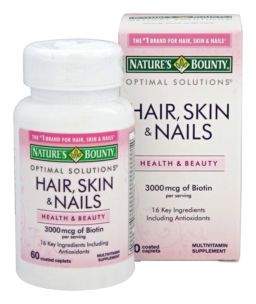 Optimal Solutions Cabelo, Pele & Unhas - 60 Cápsulas Nature's Bounty