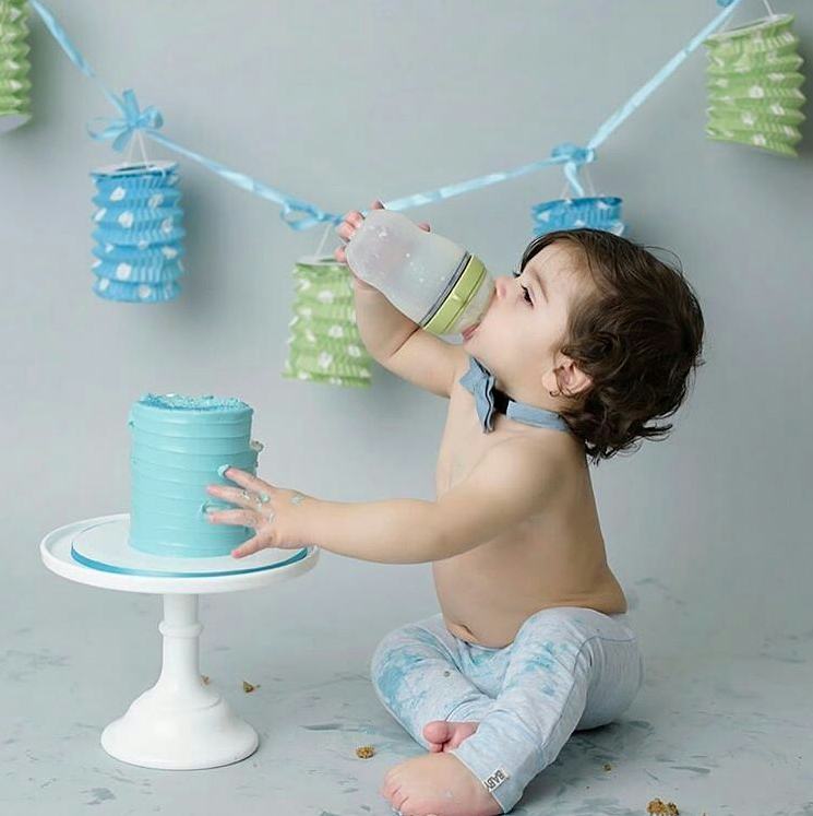Único bloco higiênico macio da mamadeira do silicone 3m + verde - 8 oz. Comotomo - Imagem 4