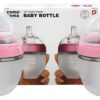 Comprar rosa higiênico macio do gêmeo da garrafa de bebê do silicone 0-3m rosa - 5 oz. Comotomo preço no brasil mamadeiras e acessórios saúde de crianças & bebês suplemento importado loja 1 online promoção -
