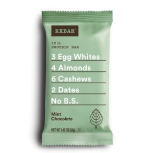Comprar chocolate de menta com proteína - 1. 83 oz. Rxbar preço no brasil barras de proteínas barras nutricionais suplemento importado loja 105 online promoção -
