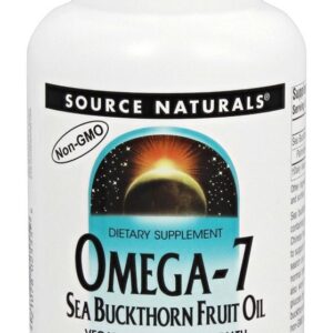 Omega - 7 Óleo de Frutos do Mar Buckthorn - 120 Cápsulas Vegetarianas Source Naturals