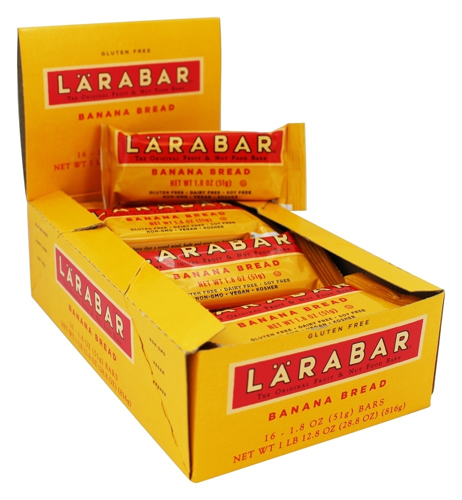 Original Fruit & Nut Bares Pão de Banana Caixa - 16 Barras Larabar