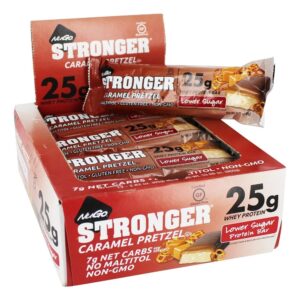 Comprar pretzel de caramelo de caixa de barras de proteína mais forte - 12 barras nugo nutrition preço no brasil barras de proteínas nutrição esportiva suplemento importado loja 15 online promoção -