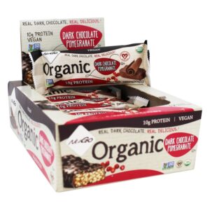 Comprar caixa de barras de proteínas orgânicas romã chocolate escuro - 12 barras nugo nutrition preço no brasil barras de proteínas barras nutricionais suplemento importado loja 129 online promoção -
