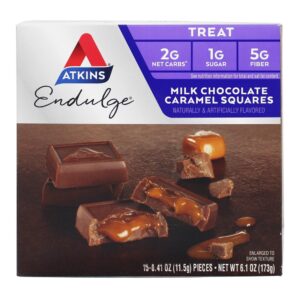 Comprar endulge tratar quadrados leite chocolate caramelo - 15 peça (s) atkins preço no brasil alimentos & lanches doces suplemento importado loja 79 online promoção -
