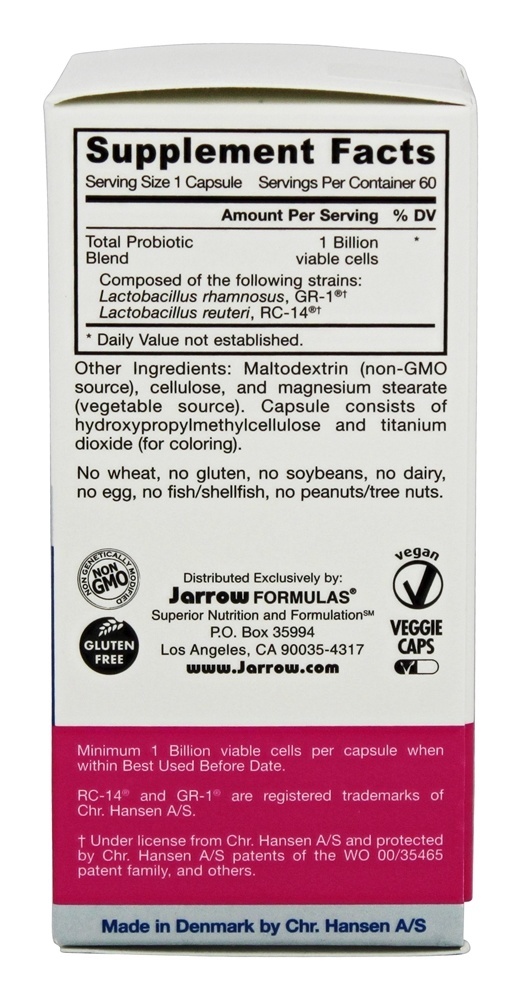 Mulheres Fem Dophilu Probiotic Completar - Cápsulas vegetarianas 60 Jarrow Formulas - Imagem 2