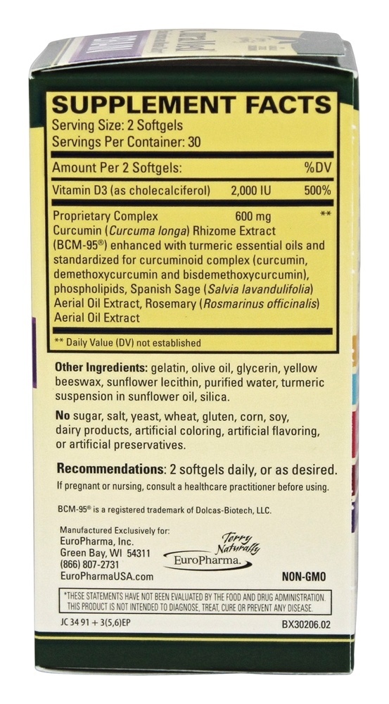 Cérebro Terry Naturalmente Curado - 60 Softgels EuroPharma - Imagem 2