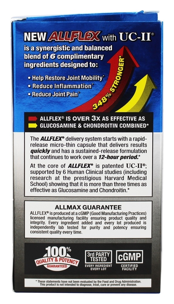Avançado Allflex Articulação Saúde 3x Força - Cápsulas 60 AllMax Nutrition - Imagem 3