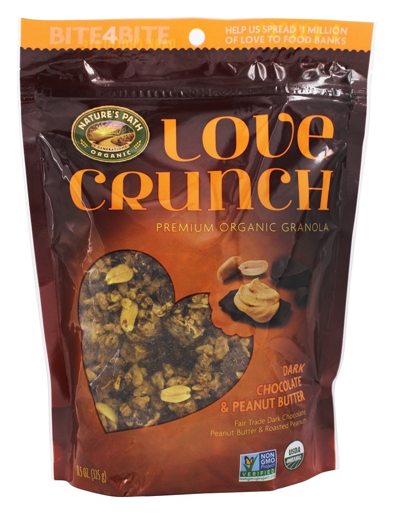 Prêmio Orgânico Amor Crise Escuro Chocolate & Amendoim Manteiga - 11.5 oz. Nature's Path Organic