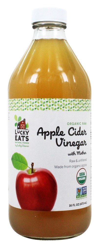 Vinagre de maçã cru orgânico com mãe por LuckyVitamin - 16 fl. oz. LuckyEats