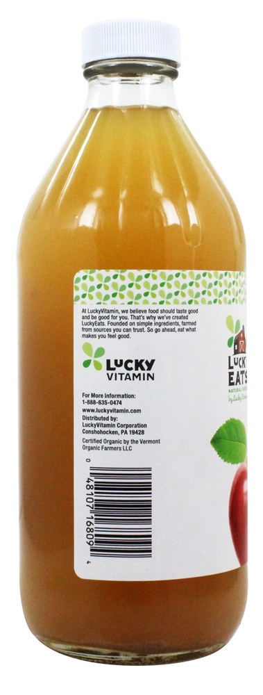 Vinagre de maçã cru orgânico com mãe por LuckyVitamin - 16 fl. oz. LuckyEats - Imagem 3