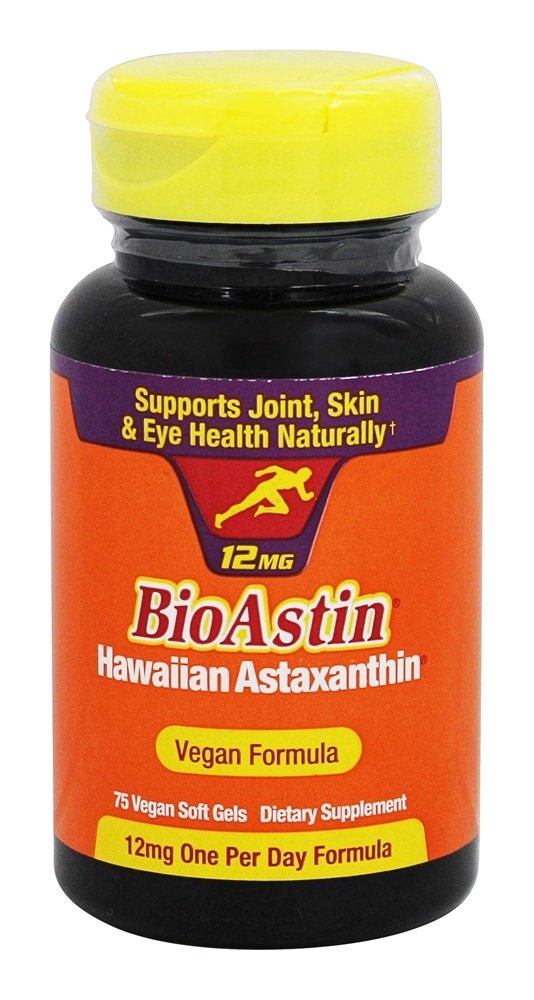 BioAstin Astaxantina Havaiana Vegana 12 mg. - 75 Cápsulas Vegetarianas Nutrex Hawaii