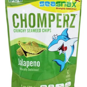 Comprar chomperz crocante algas chips jalapeño - 1 oz. Seasnax preço no brasil alimentos & lanches lanches a base de algas marinhas suplemento importado loja 13 online promoção -