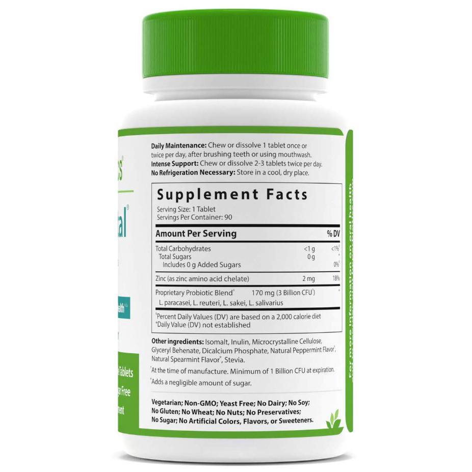 Pro-Dental Probiótico Natural Sabor Hortelã - 90 comprimidos mastigáveis Hyperbiotics - Imagem 2