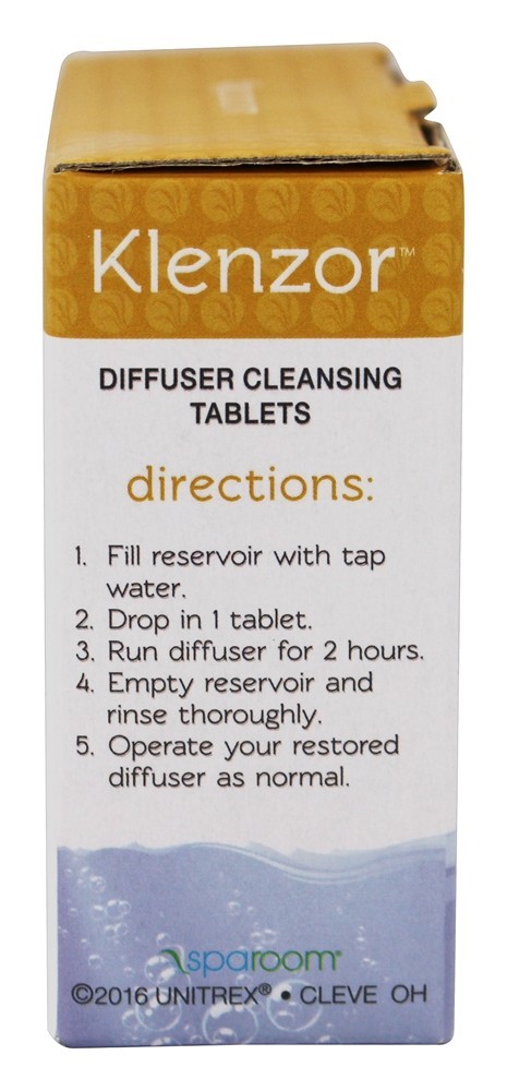 Pastilhas para limpeza de difusores Klenzor - 6 Tablets SpaRoom - Imagem 3