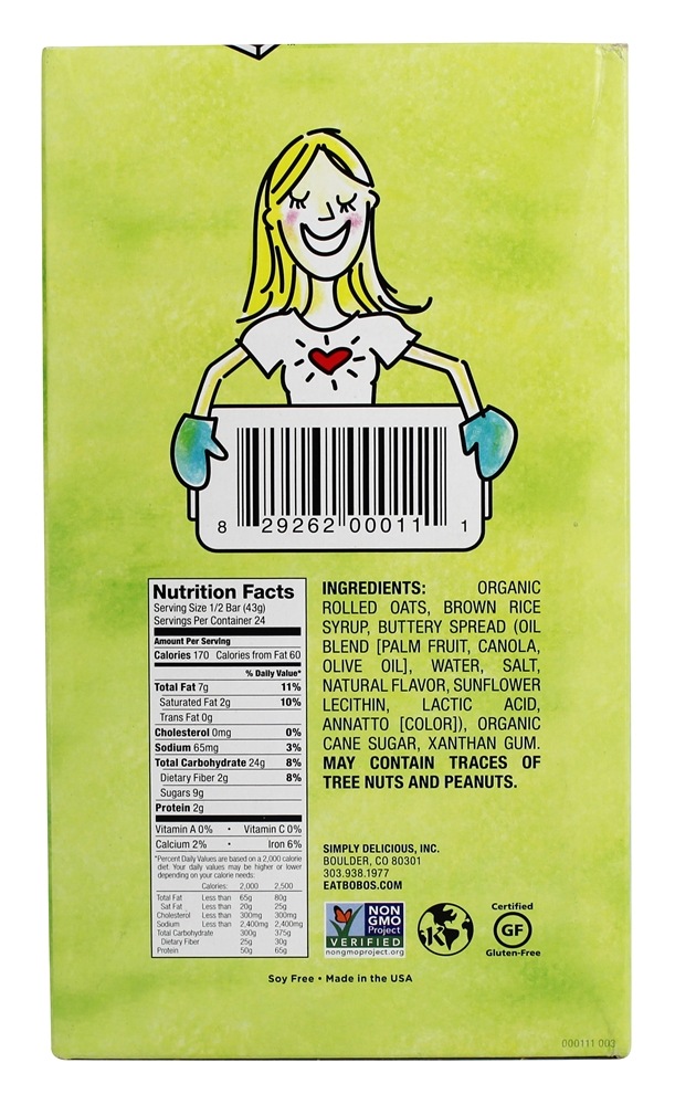 Todas as barras naturais caixa original - 12 Barras Bobo's Oat Bars - Imagem 2