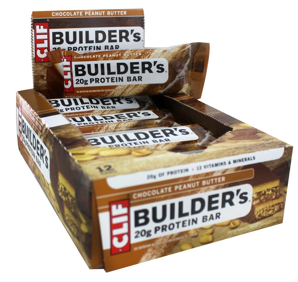 Barras De Proteína Do Construtor Caixa De Chocolate Manteiga De Amendoim - 12 Barras Clif Bar