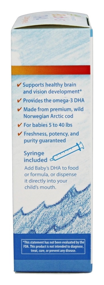 DHA Norueguês para Bebês - 2 fl. oz. Carlson Labs - Imagem 3