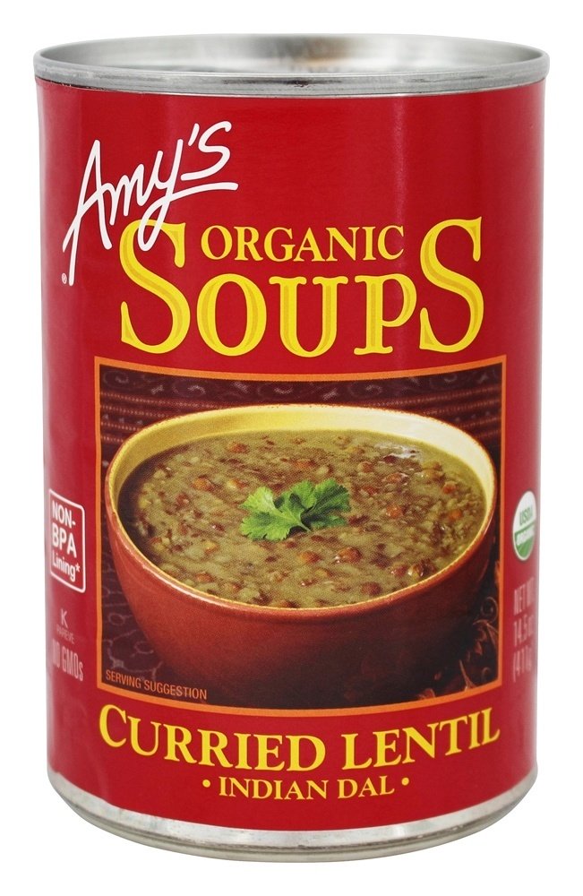 Sopa Orgânica Curry Lentilha Indian Dal - 14.5 fl. oz. Amy's