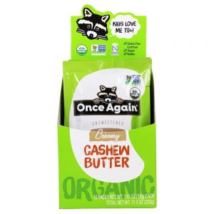 Comprar manteiga de caju orgânica cremosa sem açúcar - 10 pacote (s) once again preço no brasil alimentos & lanches pasta de castanha de caju suplemento importado loja 15 online promoção - 18 de agosto de 2022