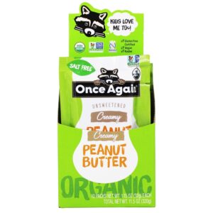 Comprar manteiga de amendoim orgânica cremosa sem açúcar - 10 pacote (s) once again preço no brasil alimentos & lanches pasta de amendoim suplemento importado loja 5 online promoção -