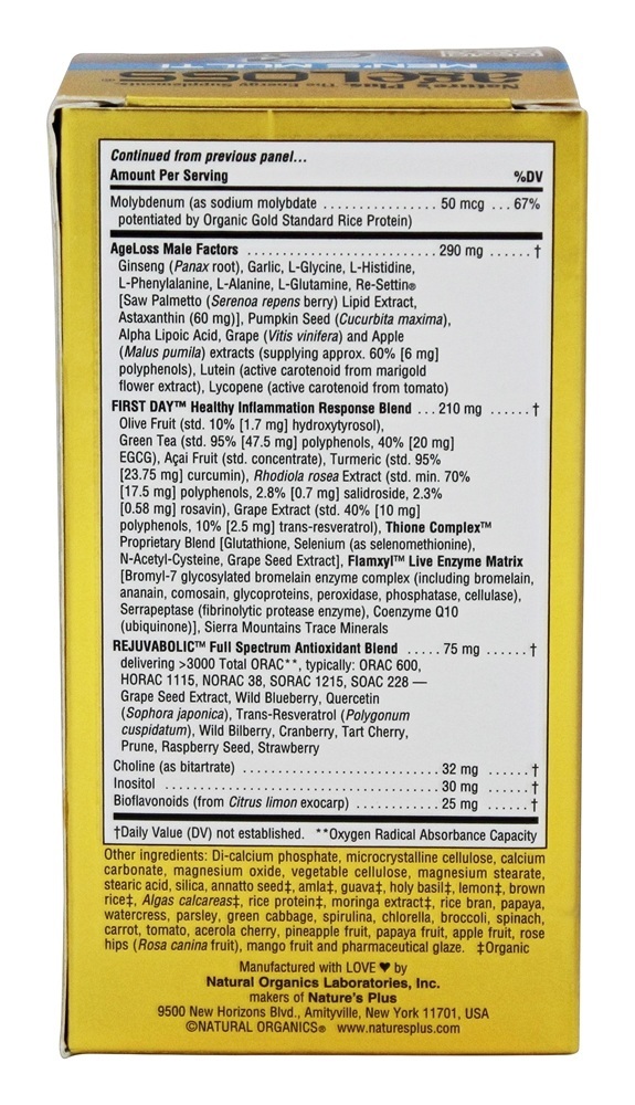Multivitamínico Ageloss Feminino - 90 Tablets Natures Plus - Imagem 3