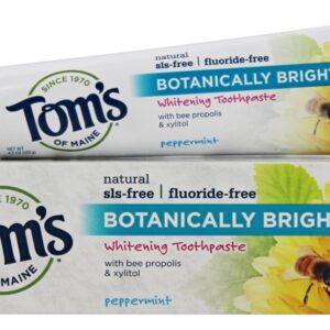 Comprar creme dental natural botanicamente brilhante branqueamento livre de flúor sls-free - 4. 7 oz. Tom's of maine preço no brasil cuidados pessoais & beleza pasta de dentes suplemento importado loja 43 online promoção -
