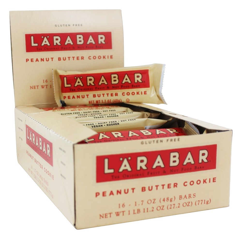 Original Fruto & Noz Barras Caixa Amendoim Manteiga Biscoito - 16 Barras Larabar