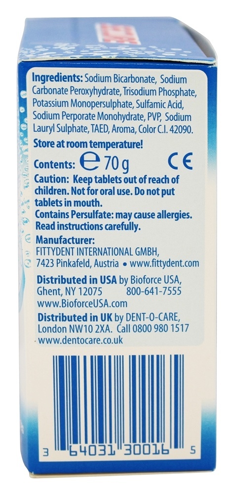 Comprimidos de limpeza de dentadura - 32 Tablets Secure - Imagem 2