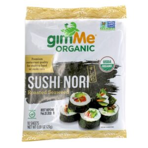 Comprar sushi orgânico nori roasted seaweed - 0. 81 oz. Gimme preço no brasil alimentos & lanches lanches a base de algas marinhas suplemento importado loja 17 online promoção -
