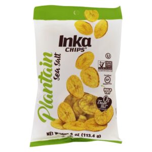 Chips de banana com sal do mar - 4 oz. Inka Crops