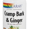 Comprar cramp bark & ginger 500 mg. - cápsulas vegetarianas 60 solaray preço no brasil ervas folha de oliveira suplemento importado loja 9 online promoção -