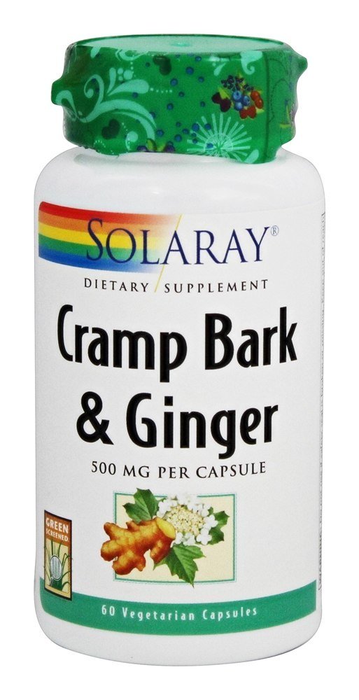 Cramp Bark & Ginger 500 mg. - Cápsulas vegetarianas 60 Solaray