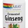 Comprar extrato de raiz de ginseng fermentado 150 mg. - cápsulas vegetarianas 30 solaray preço no brasil ervas ginseng suplemento importado loja 1 online promoção -