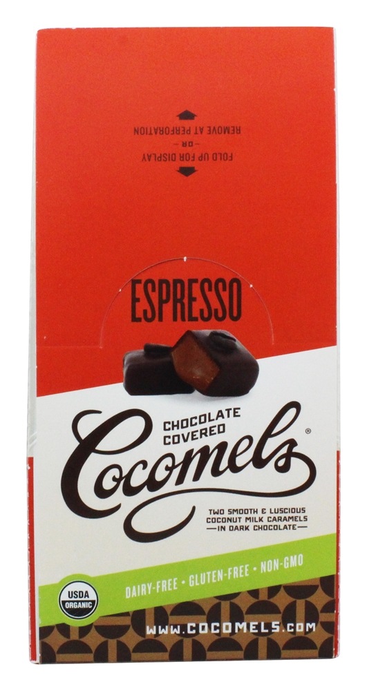 Chocolate escuro coberto Cocomels Espresso - 15 Pacote (s) JJ's Sweets Cocomels - Imagem 2