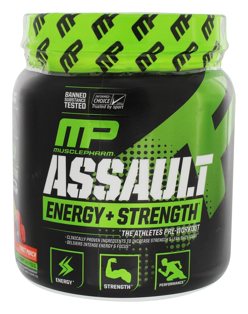 Assault Energia + Força Sabor Mistura de Frutas - 12.17 oz. Muscle Pharm