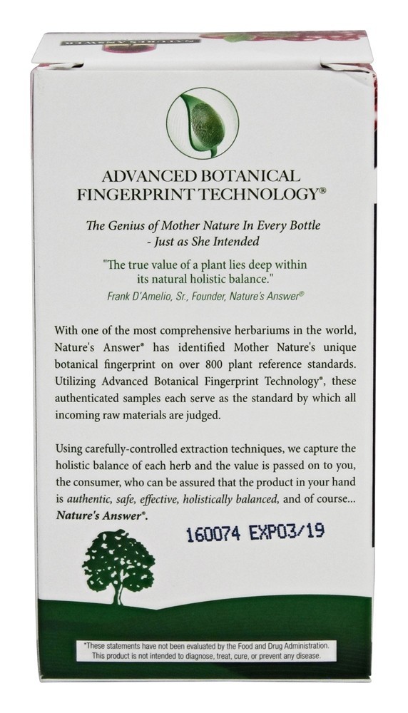 UTAnswer - Cápsulas vegetarianas 90 Nature's Answer - Imagem 3