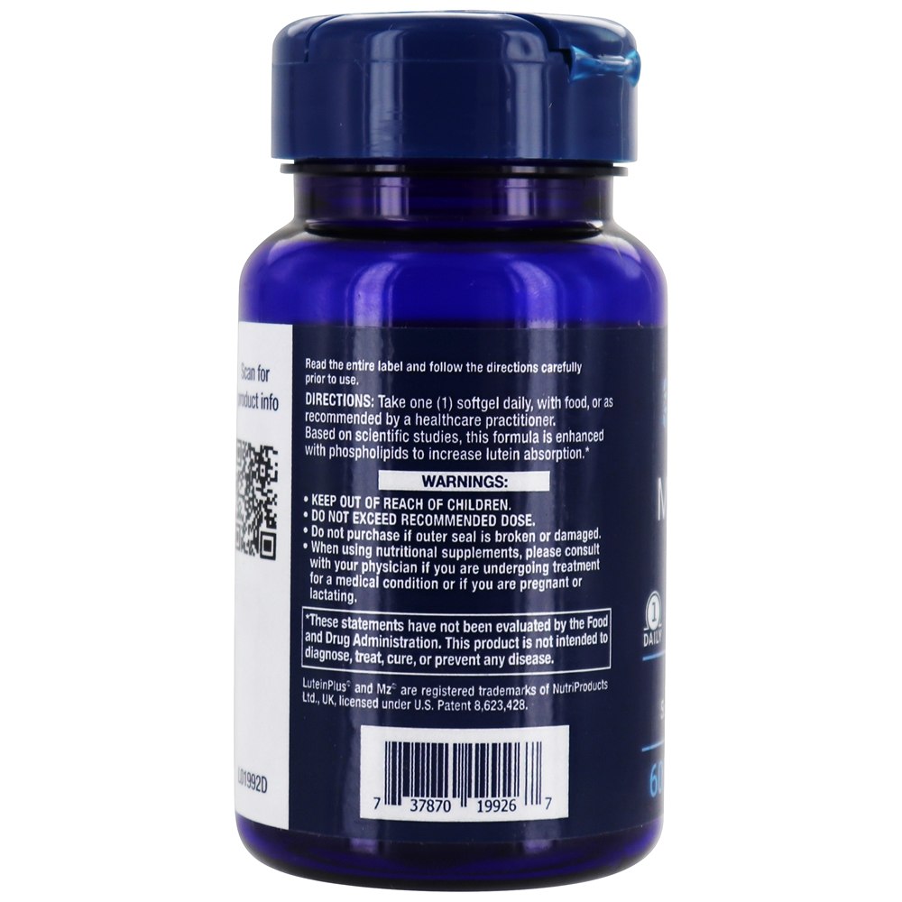 MacuGuard Suporte Ocular - 60 Softgels Life Extension - Imagem 3