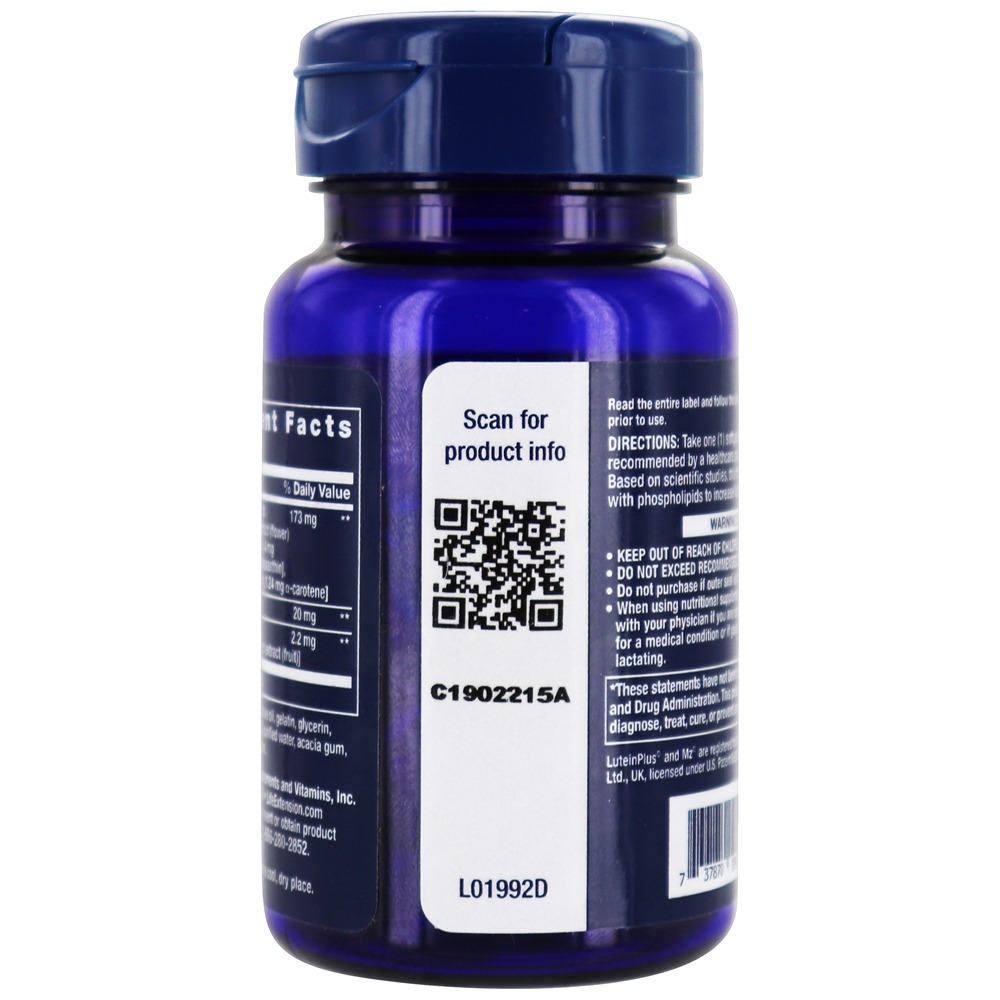MacuGuard Suporte Ocular - 60 Softgels Life Extension - Imagem 4