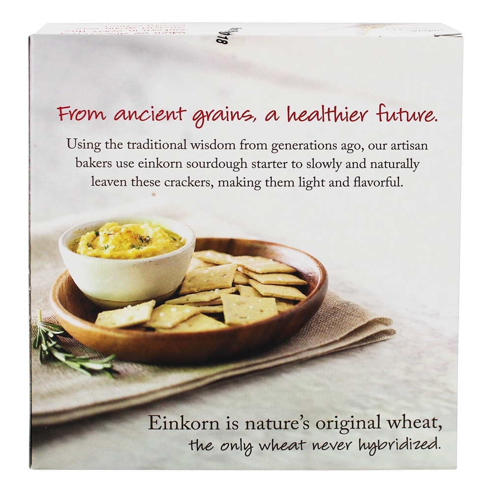 Biscoitos de Einkorn Sourdough orgânicos Rosemary - 4.5 oz. Jovial Foods - Imagem 3
