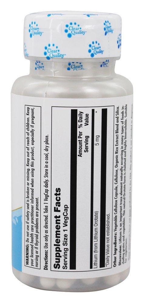 Orotato de Lítio 5 mg. - 120 Cápsula (s) vegetal (s) Kal - Imagem 2