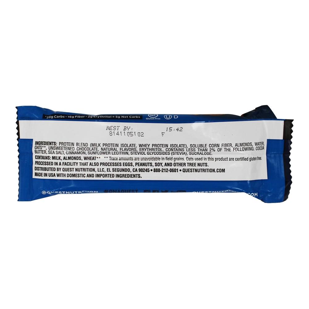 Quest Bar Barra de Proteína Sabor Aveia & Chocolate - 2.12 oz. Quest Nutrition - Imagem 3