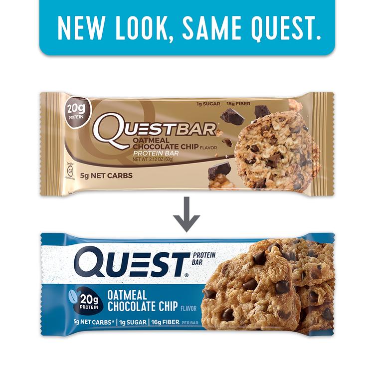 Quest Bar Barra de Proteína Sabor Aveia & Chocolate - 2.12 oz. Quest Nutrition - Imagem 5
