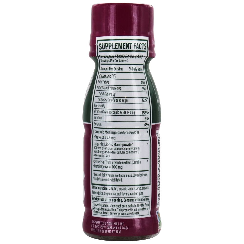 Foco de Juba de Moringa e Leão Atirou em Açaí de Framboesa - 2.5 fl. oz. Kuli Kuli - Imagem 2